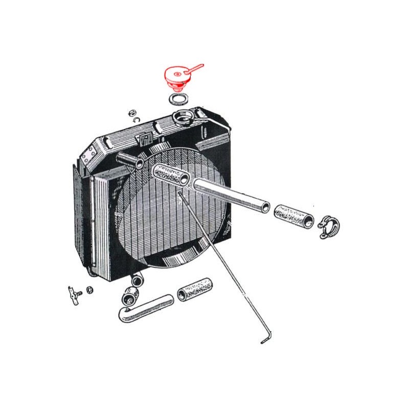 Res1215 Radiator WOA1215 | KOREK CHŁODNICY STANDART - CAP RADIATOR JEEP STANDARD