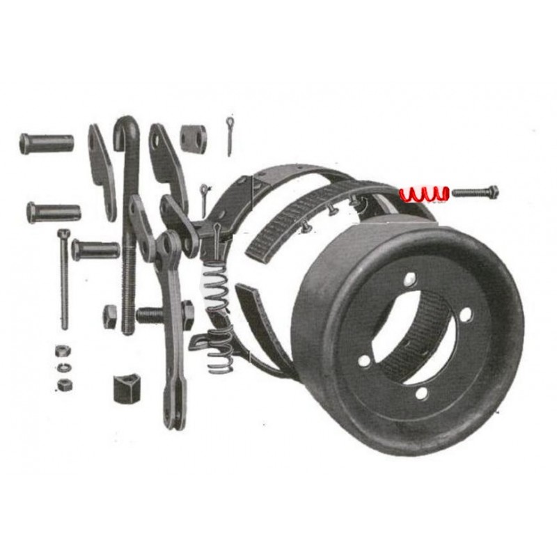 Brake Colar WOA1021 | SPRĘŻYNA OBEJMY - SPRING HAND BRAKE COLLAR SCREW WILLYS